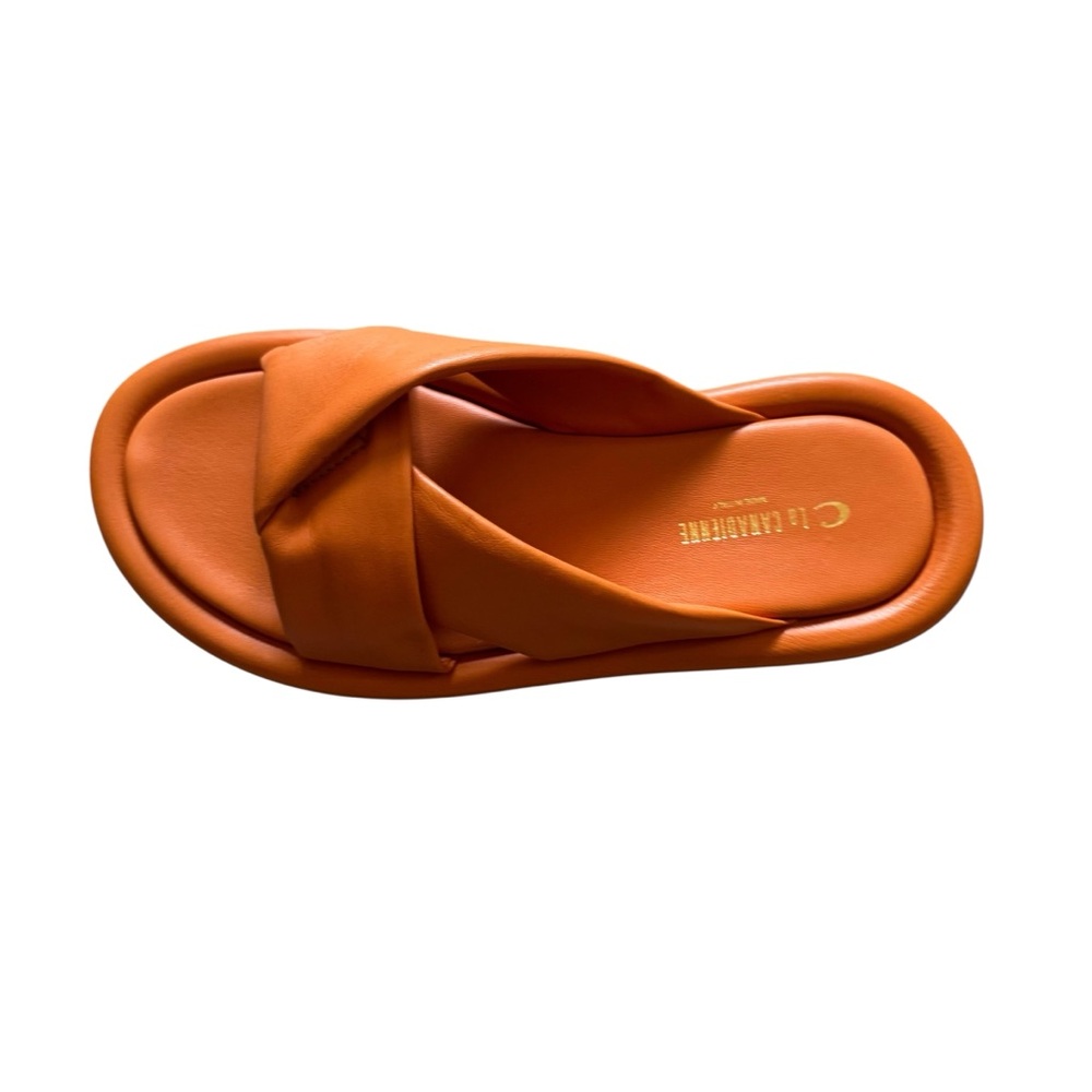 La CANADIENNE Orange Sandals Cross-Strap Comfort in excellent condition.